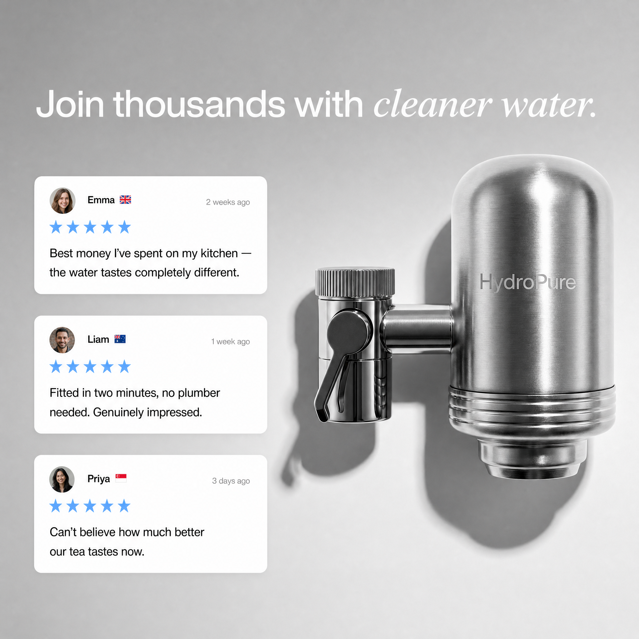 HydroPure Tap Filter System